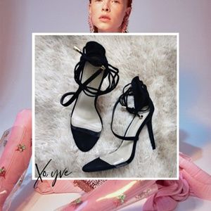 Black and Transparent Heels